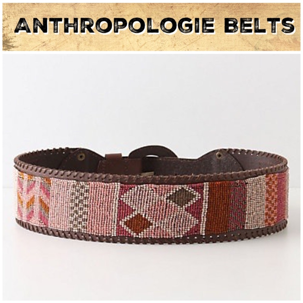 Anthro “Dashed Beads Belt”